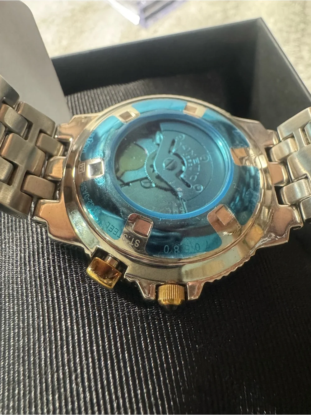 #151 Seiko Two-Tone Gray Dial Men’s Watch with Gold Accents